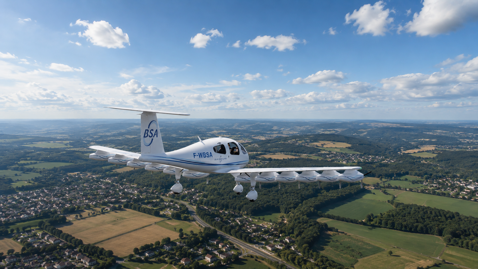 The Dragonfly (F-WBSA) in flight
